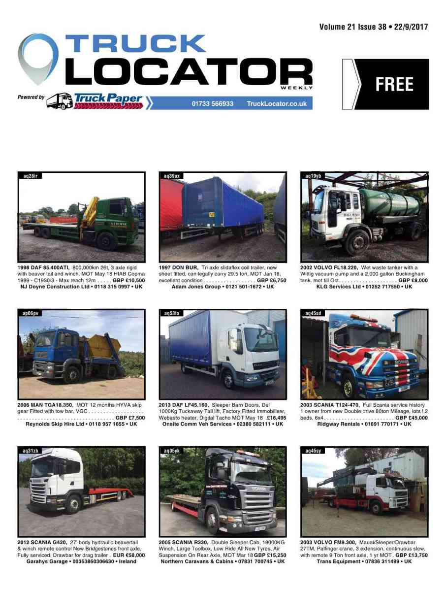 Reproduction of material appearing in Truck Paper is strictly prohibited  without express prior written consent. Truck Paper is a registered  trademark of ...