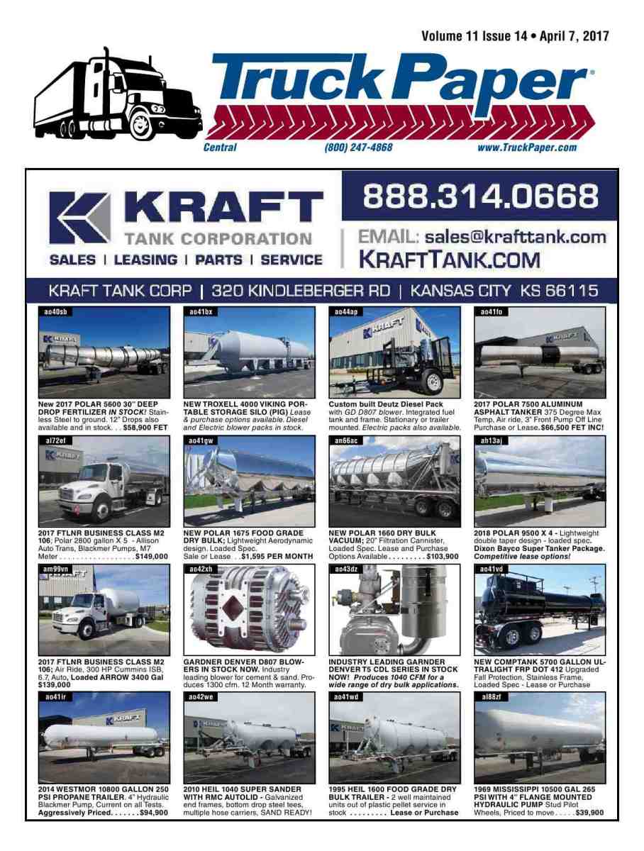 Reproduction of material appearing in Truck Paper is strictly prohibited without express prior written consent. Truck Paper is a registered trademark of ...